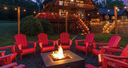 5BR Lux Log Mansion w Legendary Amenities & Pool!