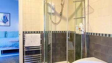 Hair dryer, towels