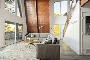 TV, fireplace, DVD player, table football