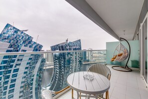 Premier Apartment, 1 Bedroom, Balcony, Canal View | View from room - GLOBALSTAY. DAMAC Reva Residences (Dubai)