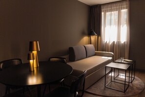 Quarto luxo | Área de estar