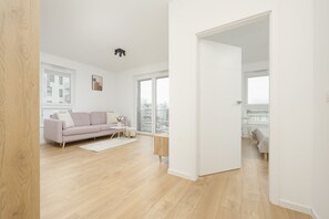 Apartment, 1 Bedroom, Balcony | Living area - Apartment With Desk in Gdansk by Renters (Gdansk)