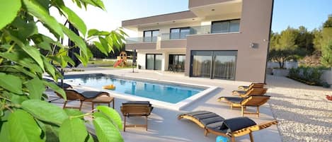 A heated pool
