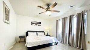 3 bedrooms, iron/ironing board, WiFi, bed sheets