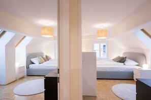 1 slaapkamer, een strijkplank/strijkijzer, wifi, beddengoed