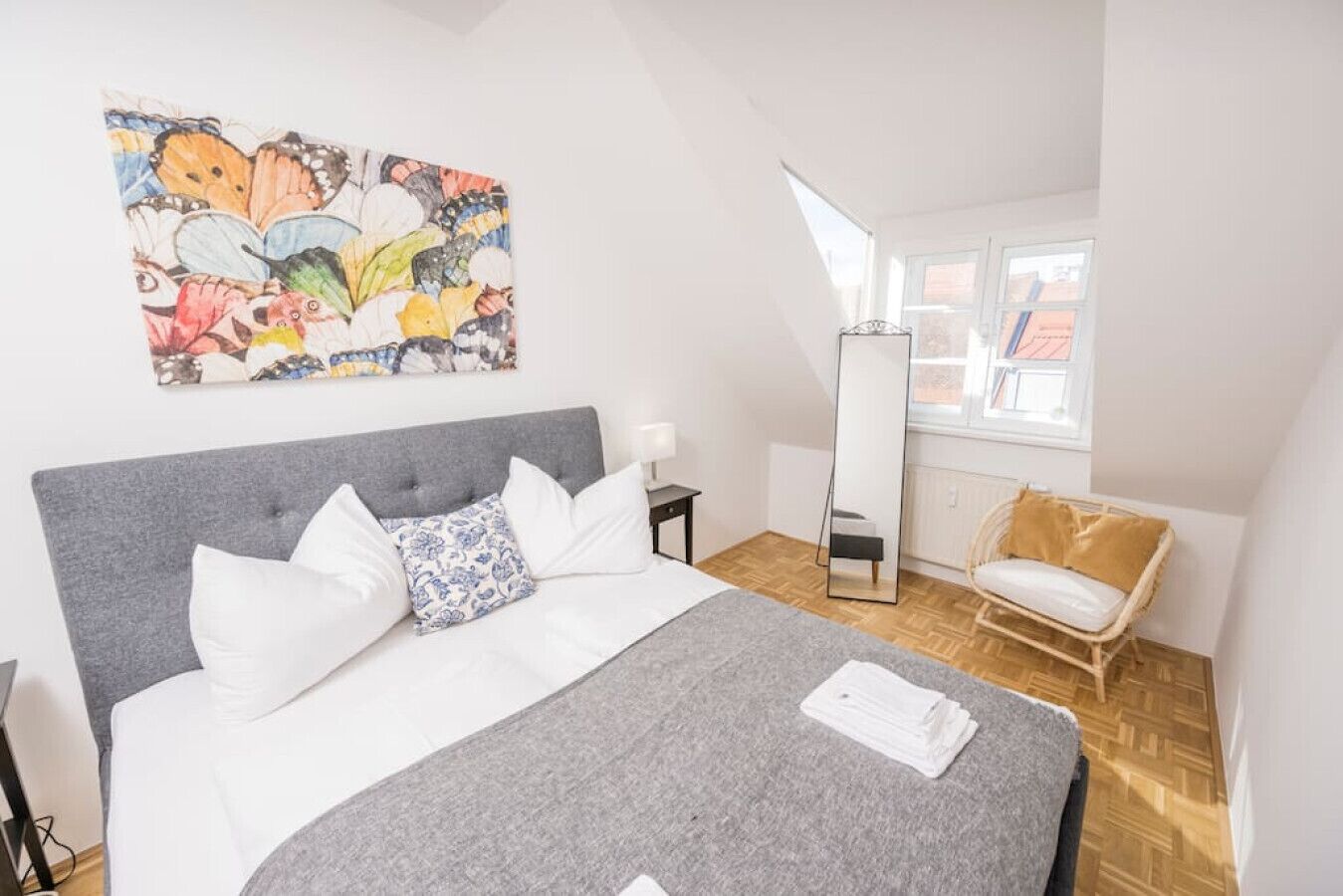 2 bedrooms, iron/ironing board, travel crib, WiFi