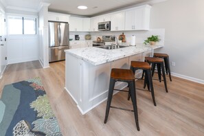 Fridge, microwave, stovetop, dishwasher - Oceanfront 2 BR Condo with Shared Pool! Dolphin Cay 303 (Surfside Beach)