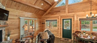 Ecusta Trailhead Cabin adjacent to the Trail