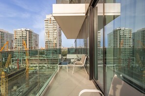Balcony view - SuperHost - Chic Modern 1BR Apt Retreat with City View (Dubai)