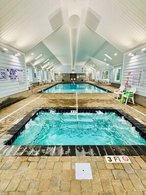Indoor pool, a heated pool