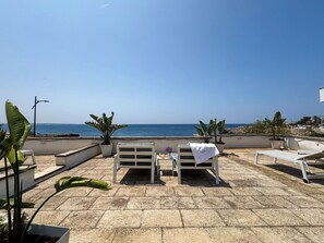 Terrace/patio - Villa Nauna - Villa house with panoramic terrace facing the sea (Nardò)