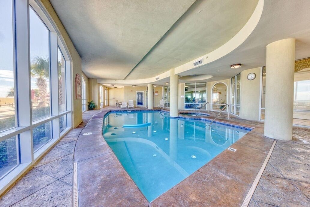 Indoor pool, a heated pool