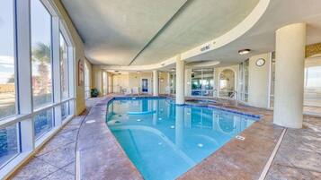 Indoor pool, a heated pool