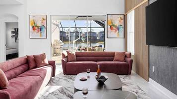 Smart TV, video games, stereo