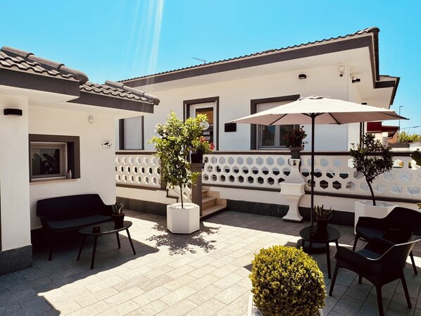 Façade de l’hébergement