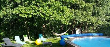 Piscine extérieure, piscine chauffée