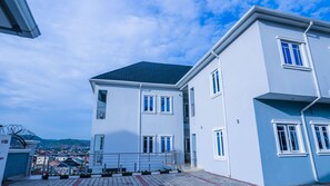 Family Double Room, 2 Bedrooms, Non Smoking, City View | Terrace/patio - Venmac Apartment Gwarimpa (Abuja)