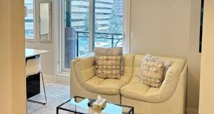 Modern private One bedroom apartment Calgary Downtown #502
