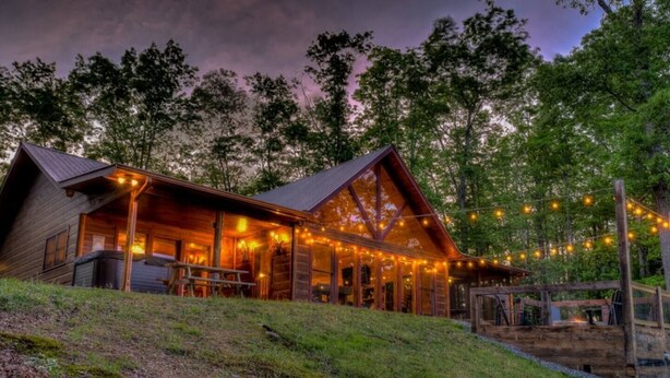 Unclassified image, 1 of 36, button - One Level, fire pit, hot tub, 3 acres, peloton! (Blue Ridge)