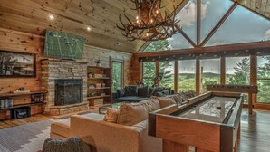 Unclassified image, 4 of 36, button - One Level, fire pit, hot tub, 3 acres, peloton! (Blue Ridge)