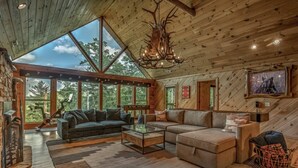 Unclassified image, 2 of 36, button - One Level, fire pit, hot tub, 3 acres, peloton! (Blue Ridge)