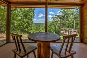 Outdoor dining - One Level, fire pit, hot tub, 3 acres, peloton! (Blue Ridge)