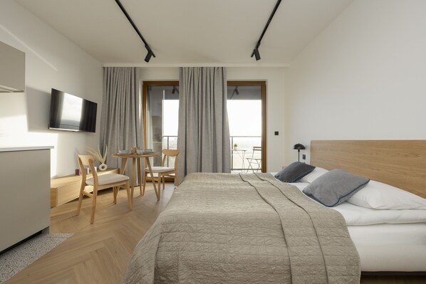 Studio - balkong | Gratis wi-fi och sängkläder