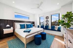 奢华独立别墅, 多张床, 海洋景观 (A Las Palmas) | 特色装修、特色家居、办公桌、笔记本电脑工作区