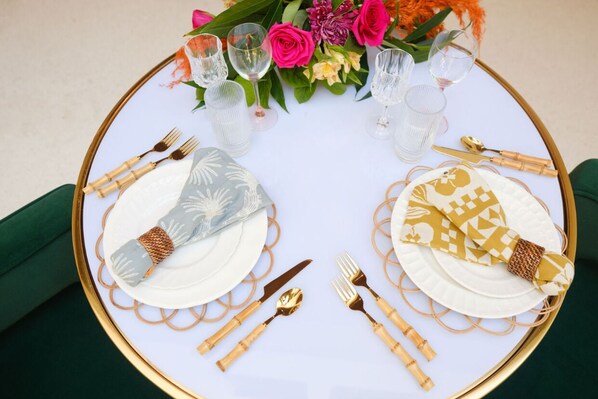 奢华独立别墅, 多张床, 海洋景观 (A Las Palmas) | 用餐