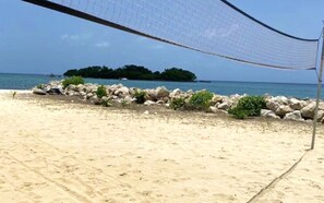 Sun-loungers, beach towels