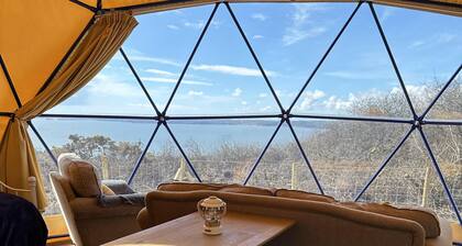 Geodome Glamping With sea Views Near Pendine