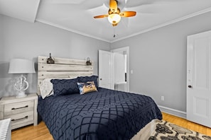 4 bedrooms, iron/ironing board, travel crib, WiFi