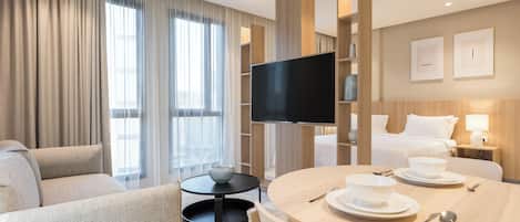 Televisión LED de 55 pulgadas con canales digitales