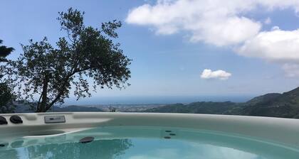 Il Podere di Metato Restored Tuscan Farmhouse With Pool With Views of Hills and Sea