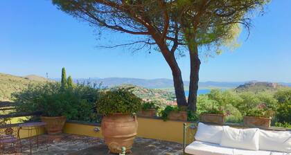 Porto Ercole Villa Della Fonte Large Pool Fabulous Sea Views