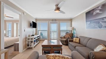 Smart TV, DVD player, books