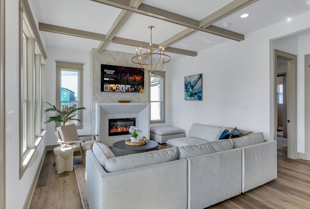 Smart TV, chimenea y tenis de mesa 