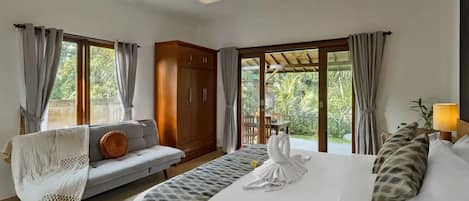 1 غرفة نوم ومكواة/لوح كي وواي فاي وملاءات أسرّة