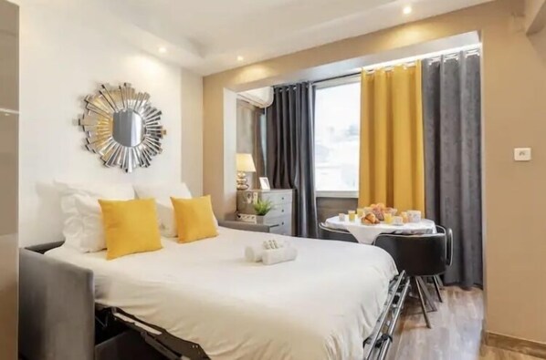 1 Schlafzimmer, Zimmersafe, Bügeleisen/Bügelbrett, Reisekinderbett