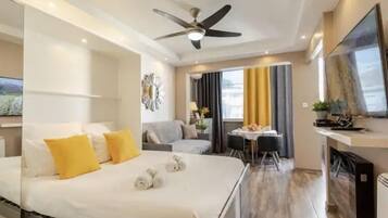 1 chambre, coffres-forts dans les chambres, fer et planche Ă  repasser