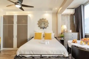 1 bedroom, in-room safe, iron/ironing board, travel crib