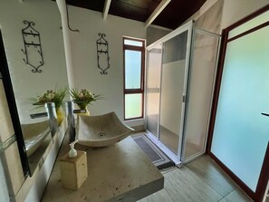 Regendusche, Handtücher