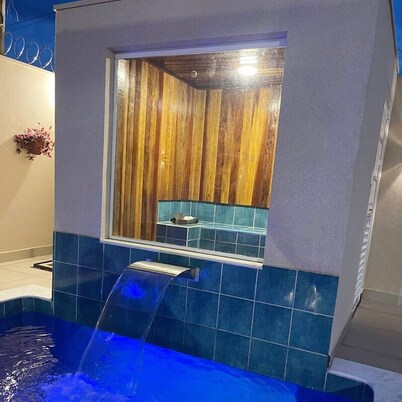 Casa Completa com Área Gourmet, Piscina com Aquecedor Solar e Sauna Seca