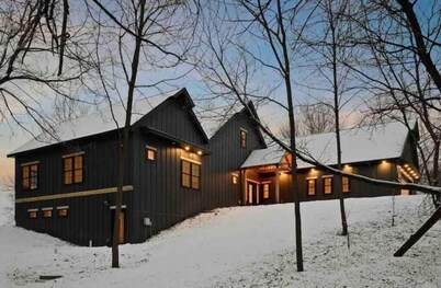 Luxury Lakefront Cabin Retreat in Madison Lake MN Sleeps 20 2 secluded acres 