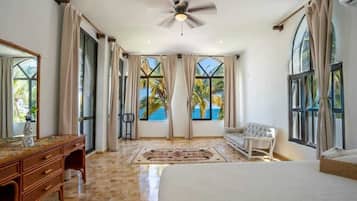 5 bedrooms, iron/ironing board, travel cot, WiFi