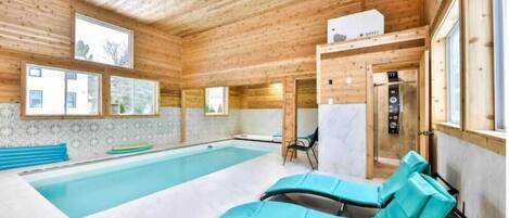 Piscine couverte, piscine chauffée