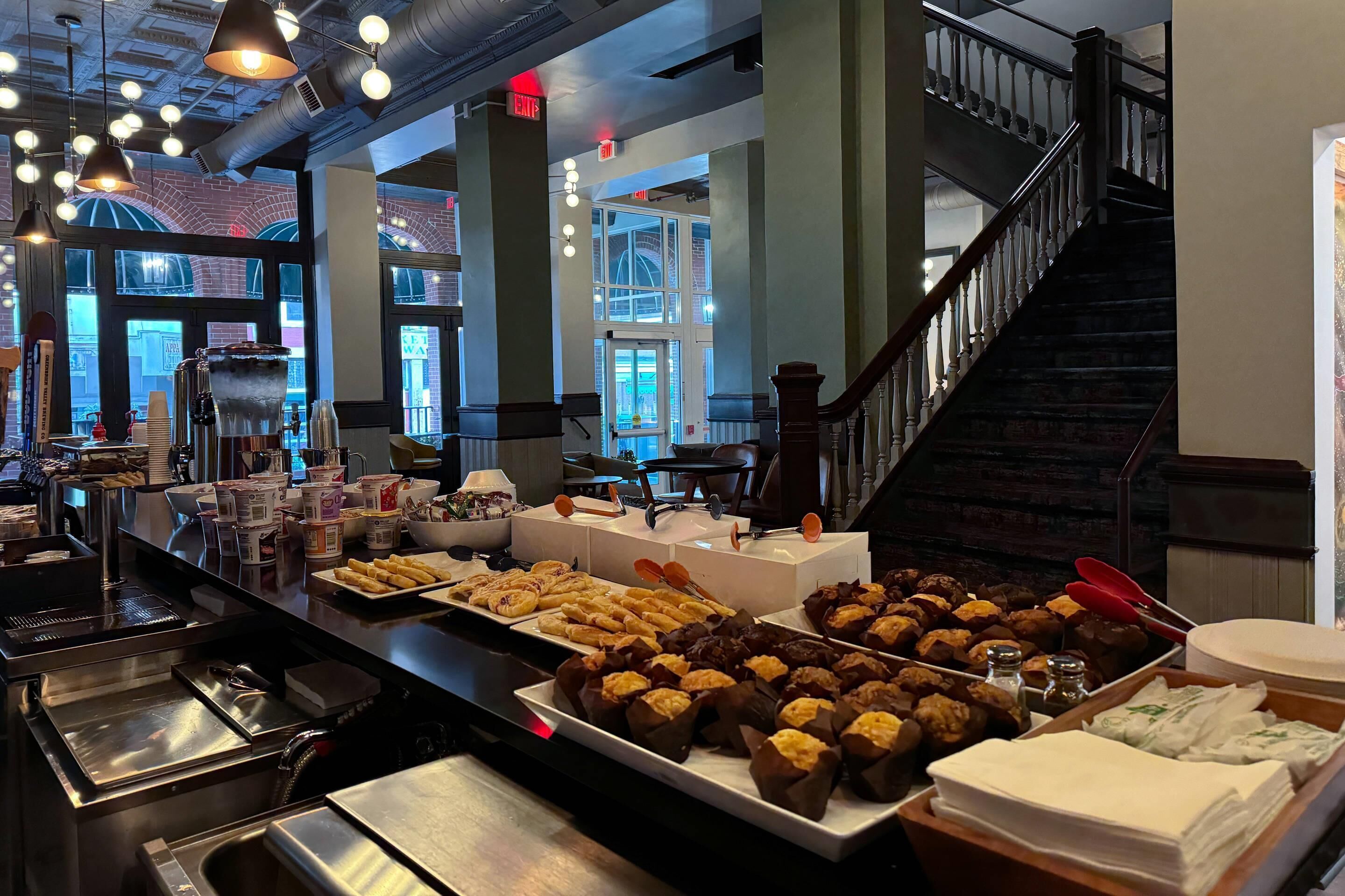 Free daily buffet breakfast