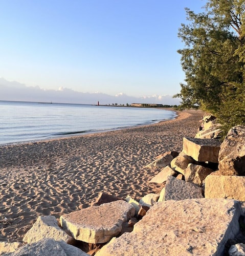 Beach Lake Michigan King Bed Pet Friendly