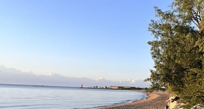 Beach Lake Michigan King Bed Pet Friendly