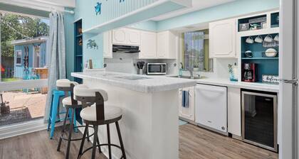 Pet-Friendly Beach Bungalow with Heated Pool & Outdoor Entertainment -Sleeps 10!